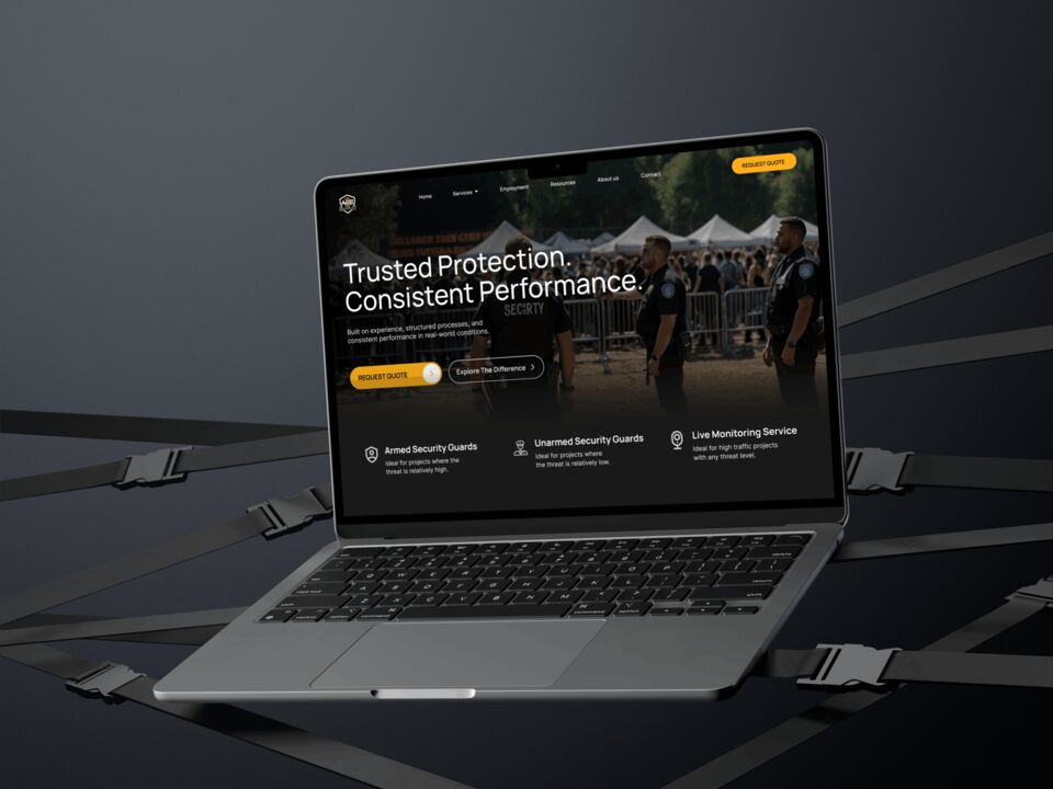 AoE Security — сайт охранной компании